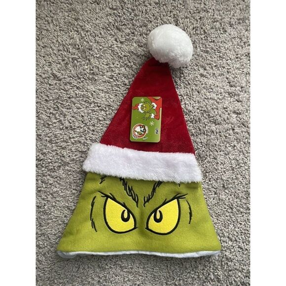 Dr. Seuss The Grinch who stole Christmas  Holiday Santa Hat Cap NEW 2022 - Picture 2 of 5